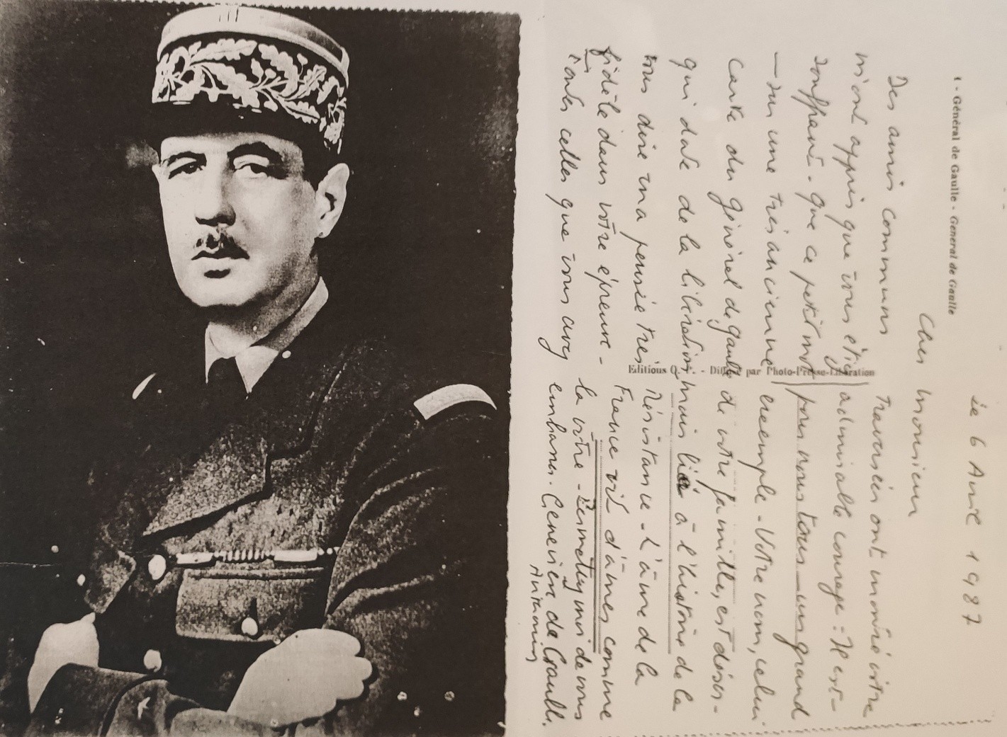Carte Geneviève de Gaulle